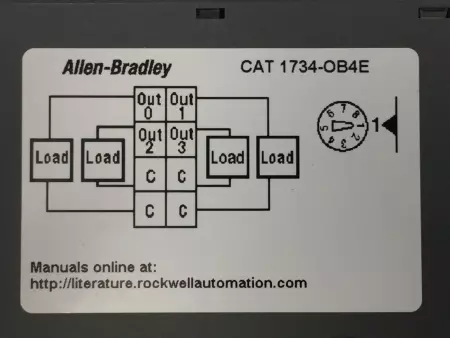   1734-OB4E TESTED I/O POINT DIGITAL OUTPUT MODULE SER. C 