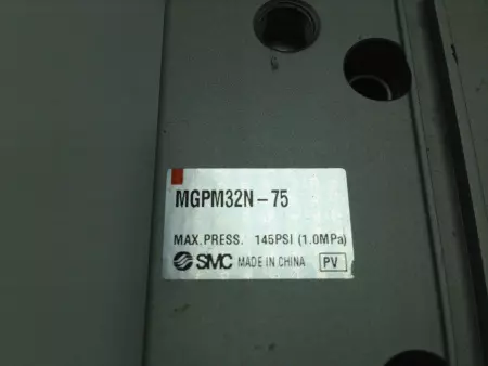  SMC MGPM32N-75 TESTED LINEAR GUIDE CYLINDER GUIDE 