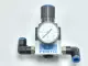  FESTO LRP-1/4-10 159502 PRECISION PRESSURE REGULATOR 1-10BAR W/GAUGE 