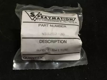 NEW Spraymation 451257-3S A/O/T Switch 