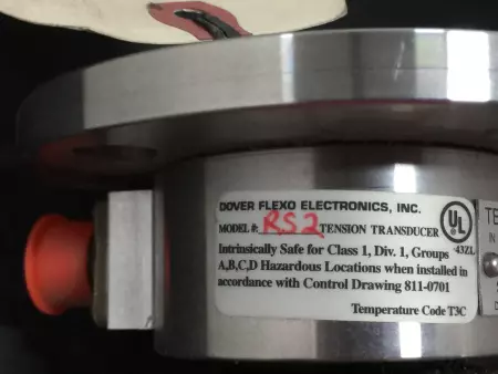  Dover Flexo RS2 Tension Transducer 5VDC In 