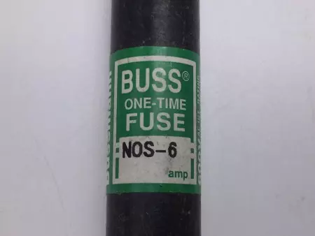  Cooper Bussmann NOS-6 One-Time Fuse 600V 6Amp 