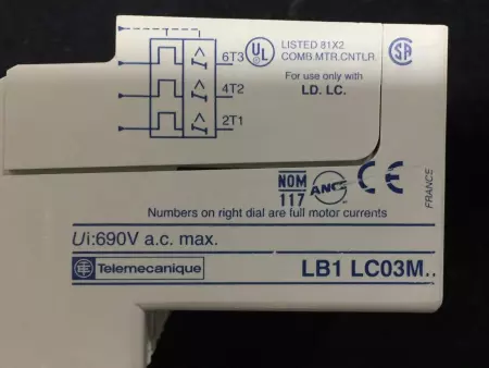  Telemecanique LB1-LC03M53 Integral Starter Overload 