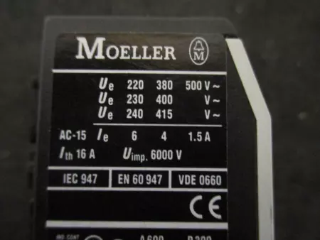  Moeller O4-DIL Miniature Contactor Relay 