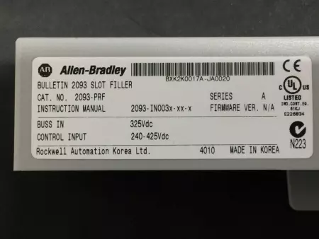 NEW  2093-PRF SER. A Kinetix 2000 Slot Rail Filler 