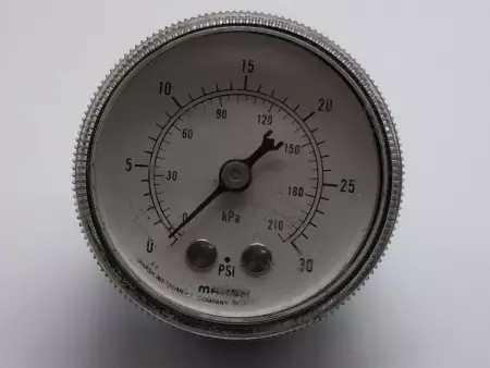  MARSH INSTRUMENTS 161062 PRESSURE GAUGE 0-30PSI, 0-210KPA, 1/4 INCH NPT TESTED 