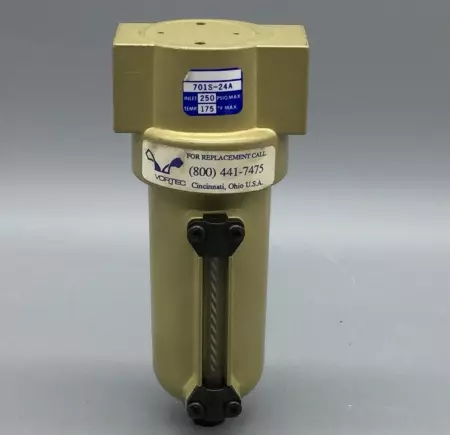 NEW Vortec 701S-24A Water/Particulate 5 Micron Auto-Drain Filter 25SCFM 