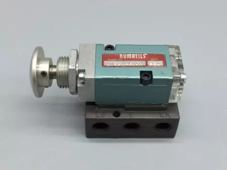 NUMATICS 11BSA44AOA SOLENOID VALVE PUSHBUTTON W/BASE 