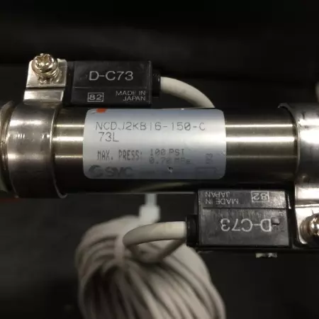  SMC NCDJ2KB16-150-C73L Non-Rotating Cylinder TESTED 