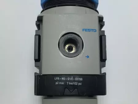  FESTO LFR-M2-G1/2-E07SG FILTER REGULATOR M SERIES 40 Âµm 102 PSI TESTED/EXC. 