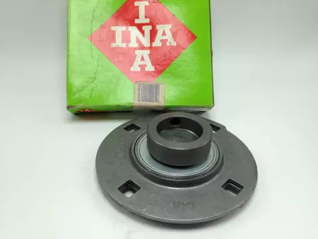 INA RA40 FLANGE MOUNT BALL BEARING UNIT W/ COLLAR, 40MM BORE 