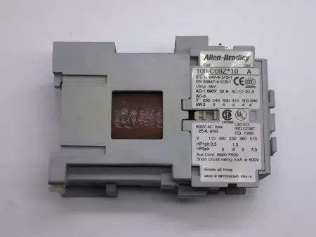  Allen-Bradley 100-C09Z10 Contactor 110VDC Coil 9Amp 