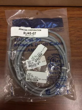 NEW Mencom Corporation RJ45-07 CAT 5e Network Patch Cable 