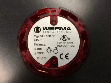 NEW WERMA 841-100-55 LIGHT ELEMENT 24VAC/DC 