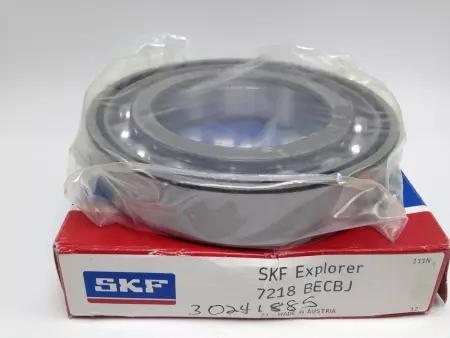 SKF 7218 BECBJ Angular Contact Bearing, 90mm Bore, 30mm Width 