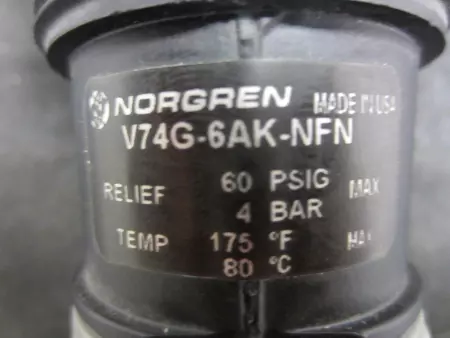 Norgren V74G-6AK-NFN Pneumatic Valve Regulator 