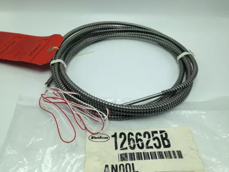 NEW NORDSON 126625B TEMPERATURE SENSOR W/12 FT CORD, PN# 126625B 