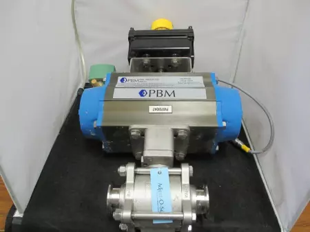 PBM PAVBL253S--0100 Pneumatic Actuator, Valve W/Valve & Display Monitor 