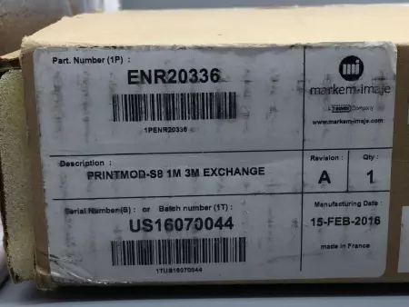 Markem-Imaje ENR20336 PRINTMOD-S8 1M 3M Exchange Print Module 