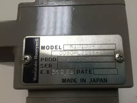 Honeywell D-29B30-45-126 Pressure Transmitter, Model:K1D108B-0080PL21SY-XX 