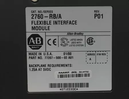 NEW ALLEN BRADLEY 2760-RB SER. A INTERFACE MODULE 