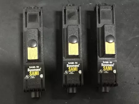  Bussmann SAMI-1N Fuse Holder 600V 30Amp Lot of 3