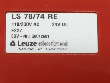 NEW Leuze 50012681 LS 78/74 RE Photoelectric Sensor 24VDC 