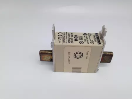  Siemens 3NA3817 Fuse Link, 40A, 500VAC, 250VDC 