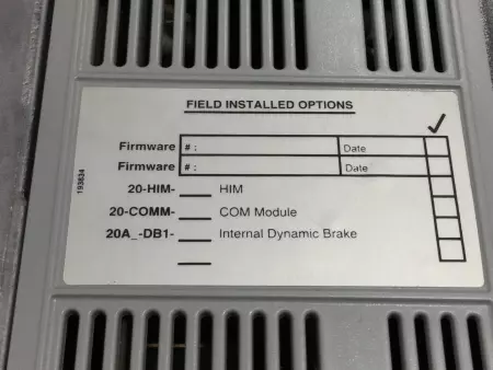 Allen-Bradley 20AD2P1A1AYNNNNN SER.A PowerFlex 70 AC Drive, 0.75kW/1HP 