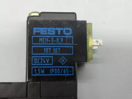  FESTO MEH-5/2-1/8-S SOLENOID VALVE 120PSI 152515 TESTED/EXCELLENT 