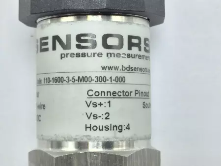 BD Sensors 110-1600-3-5-M00-300-1-000 Pressure Transmitter 14-36VDC DMP-331 