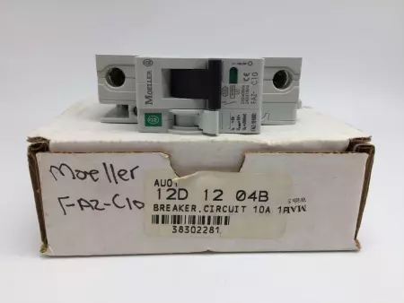 MOELLER FAZ-C10 CIRCUIT BREAKER 10A, 1 POLE, 230-415VAC 