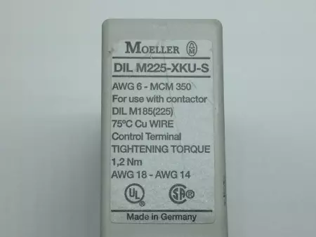 MOELLER DIL-M225-XKU-S CONTACTOR ACCESSORIES 