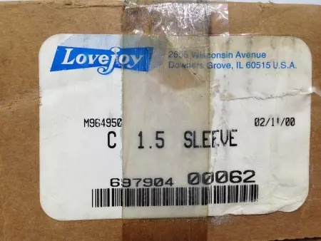 LOVEJOY 69790400062 Continuous Coupling Sleeve - C, 1.5 