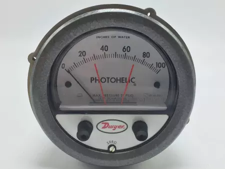 Dwyer 3100C Photohelic® Pressure Gauge 0-100